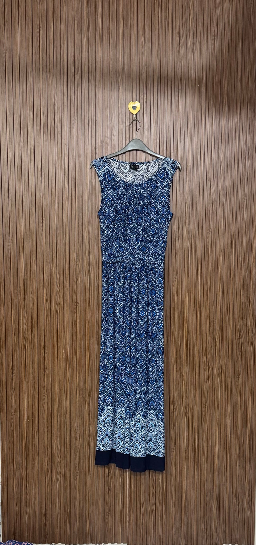Blue Mosaic Long Top