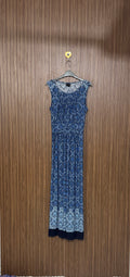 Blue Mosaic Long Top