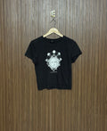 Chest 17 Length 18 Sun Graphic Top