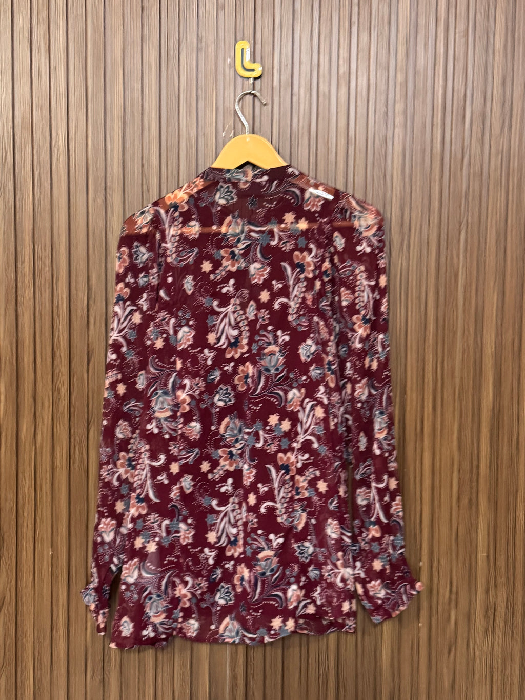 Chest 19 Length 27 Fabric Shifon Fleece Lined Full Sleeves