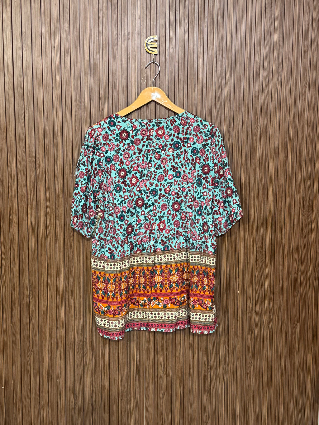 Chest 19 Length 25 Fabric Linen Simple Casual Top