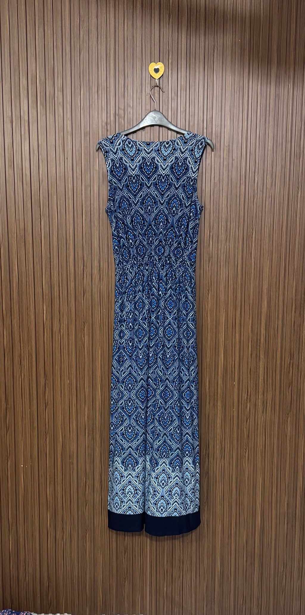 Blue Mosaic Long Top