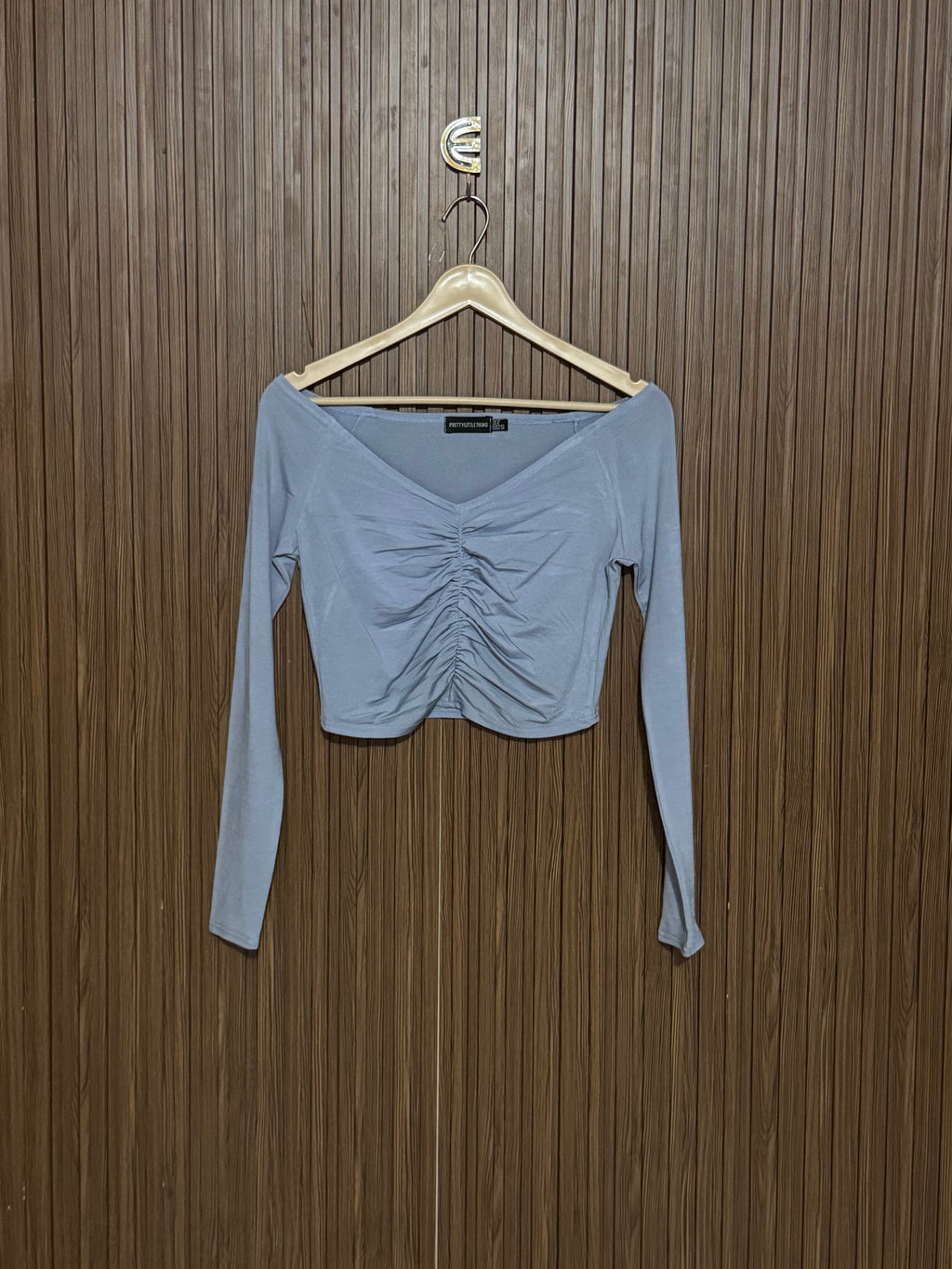 Chest 16 Length 14 Fabric Shifon Ruched Top