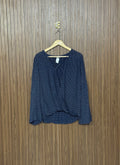 Chest 20 Length 24 Fabric Shifon Polka Dot Chiffon Top