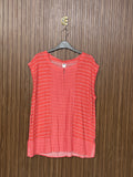 Chest 21 Length 26 Fabric Silk Ruby Top