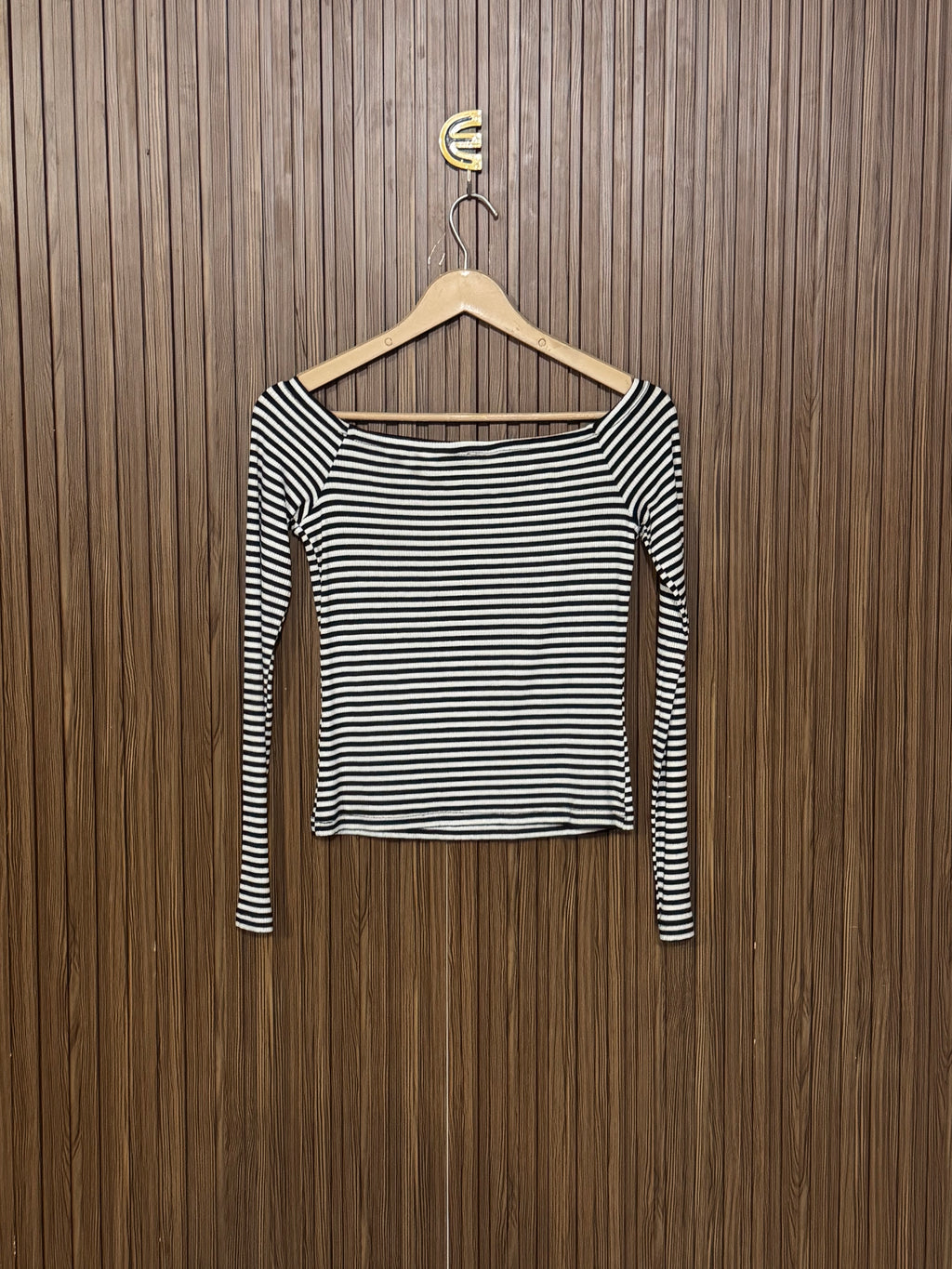 Chest 14 Length 17 Striped Long-Sleeve
