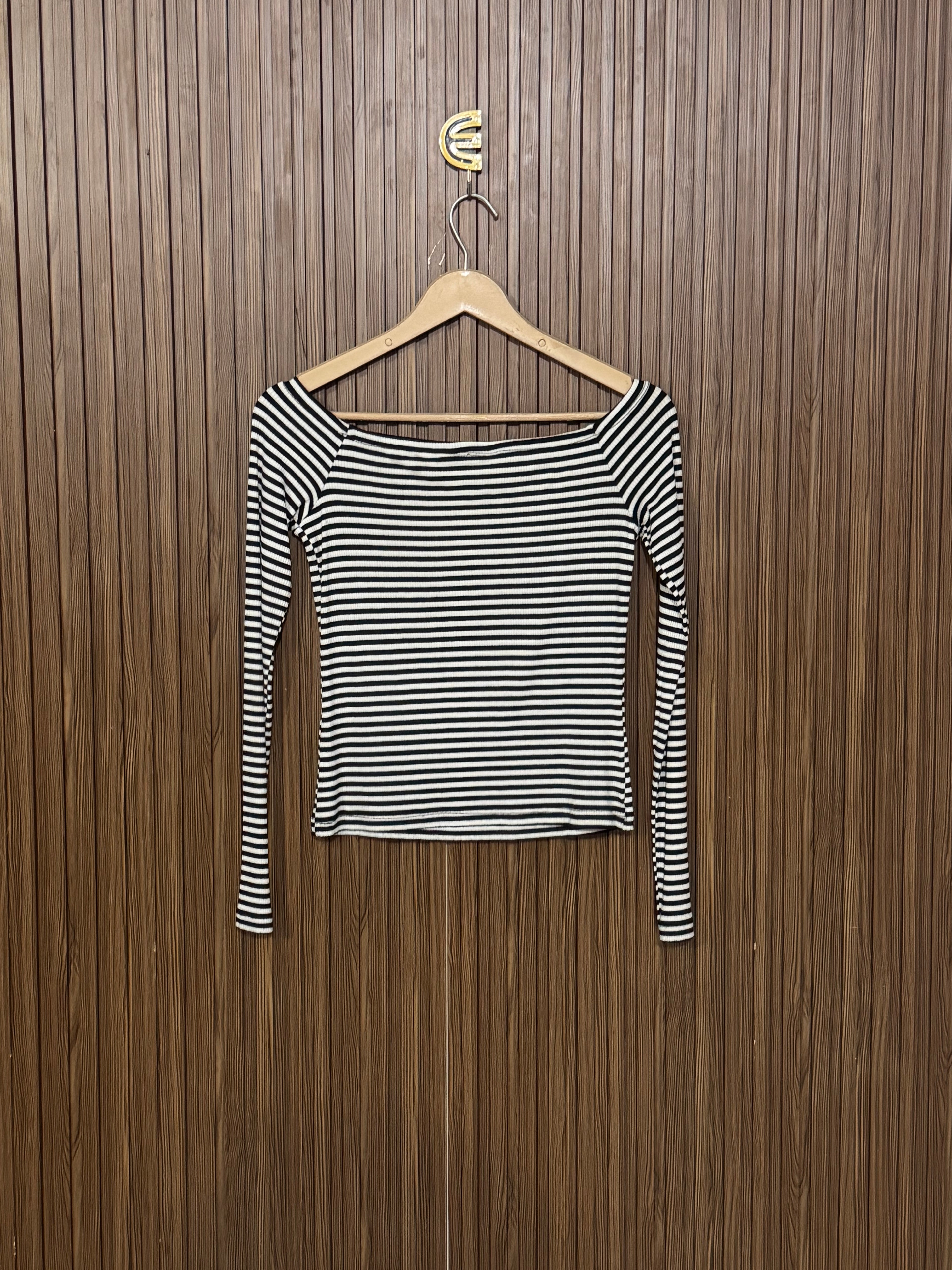 Chest 14 Length 17 Striped Long-Sleeve