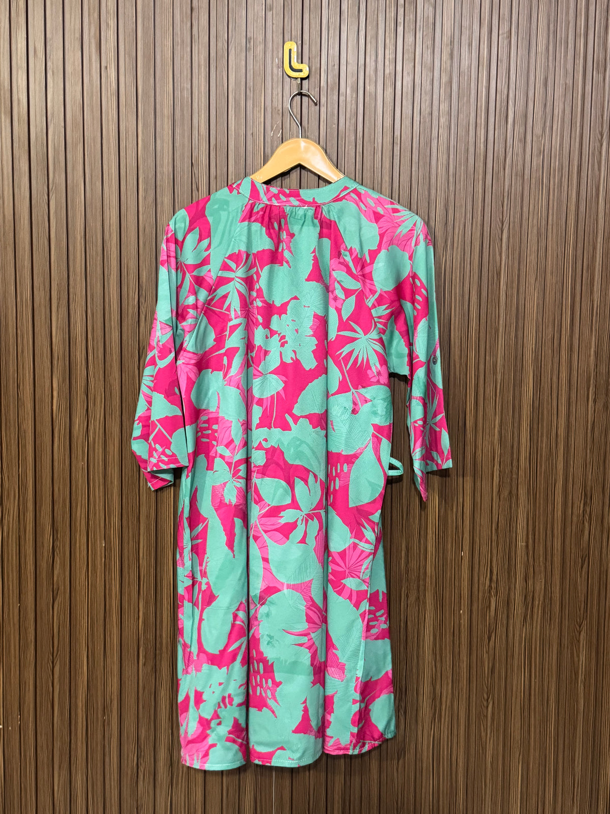 Chest 22 Length 34 Fabric Silk Ribbed Long Top