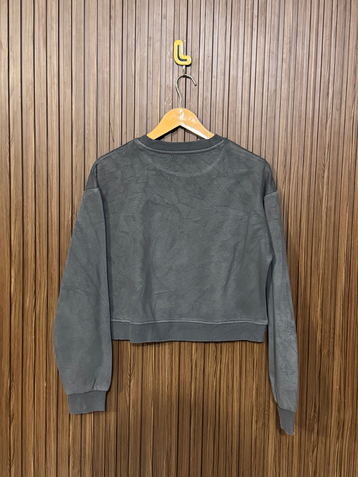 Chest 19 Length 17 Rib Knit Winter Crop