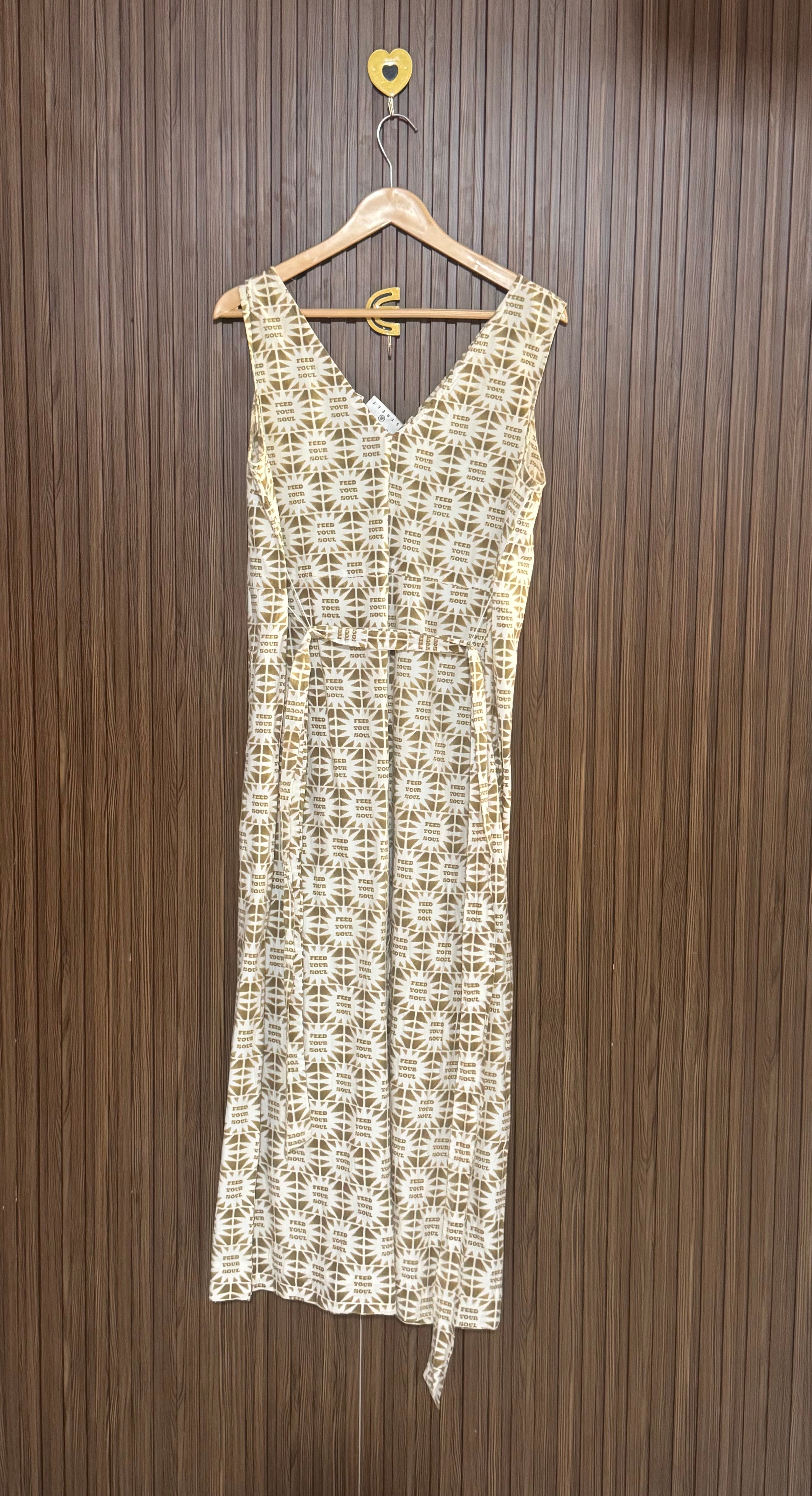 Front  Button Sleeveless Jumpsuit