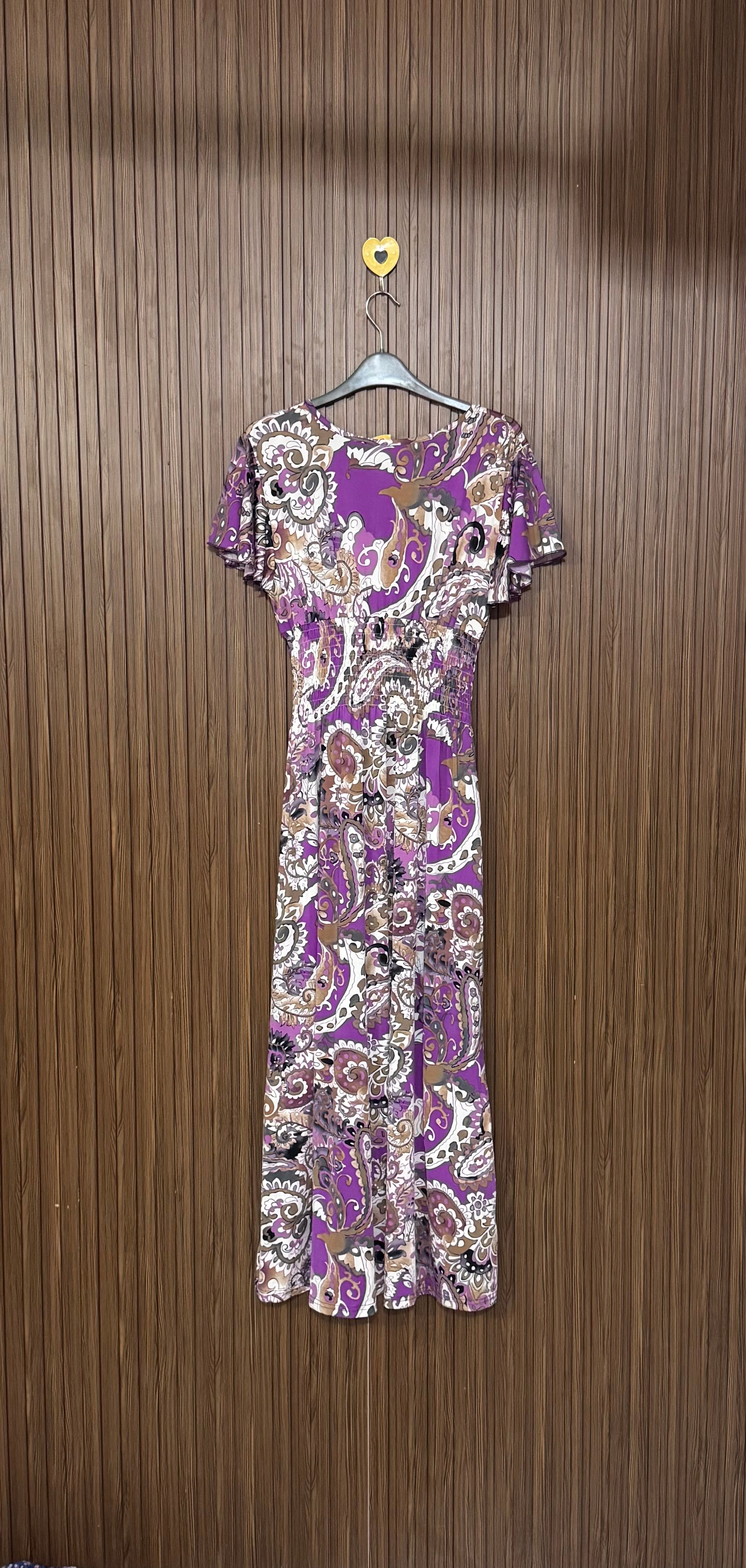 Purple Paisley Long Top