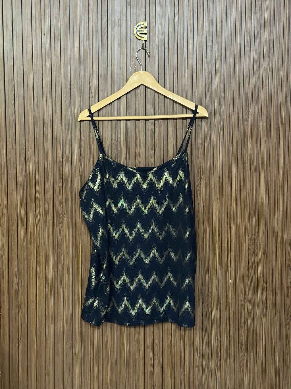 Chest 20 Length 26 Fabric Shifon Black Basic Top