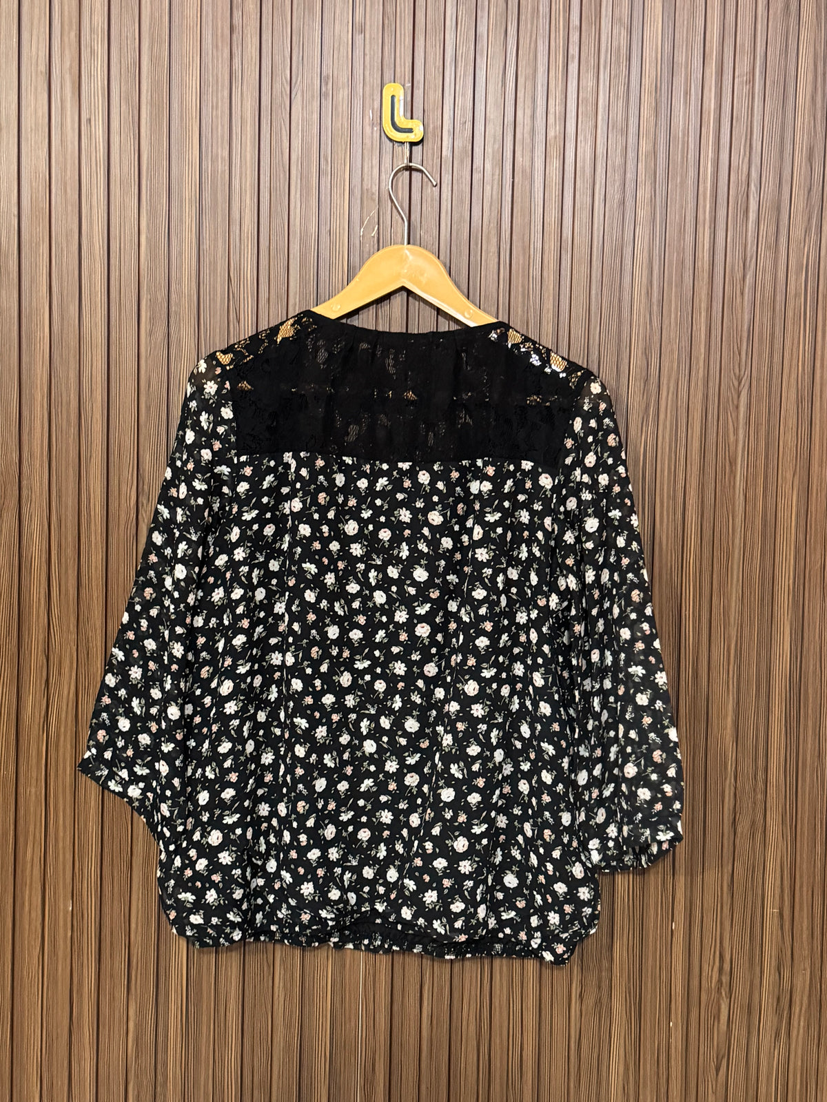Chest 21 Length 22 Fabric Shifon Net Fuzzy Knit Full Sleeves