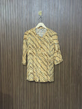 Chest 18 Length 26 Fabric Linen Printed Casual Top 1