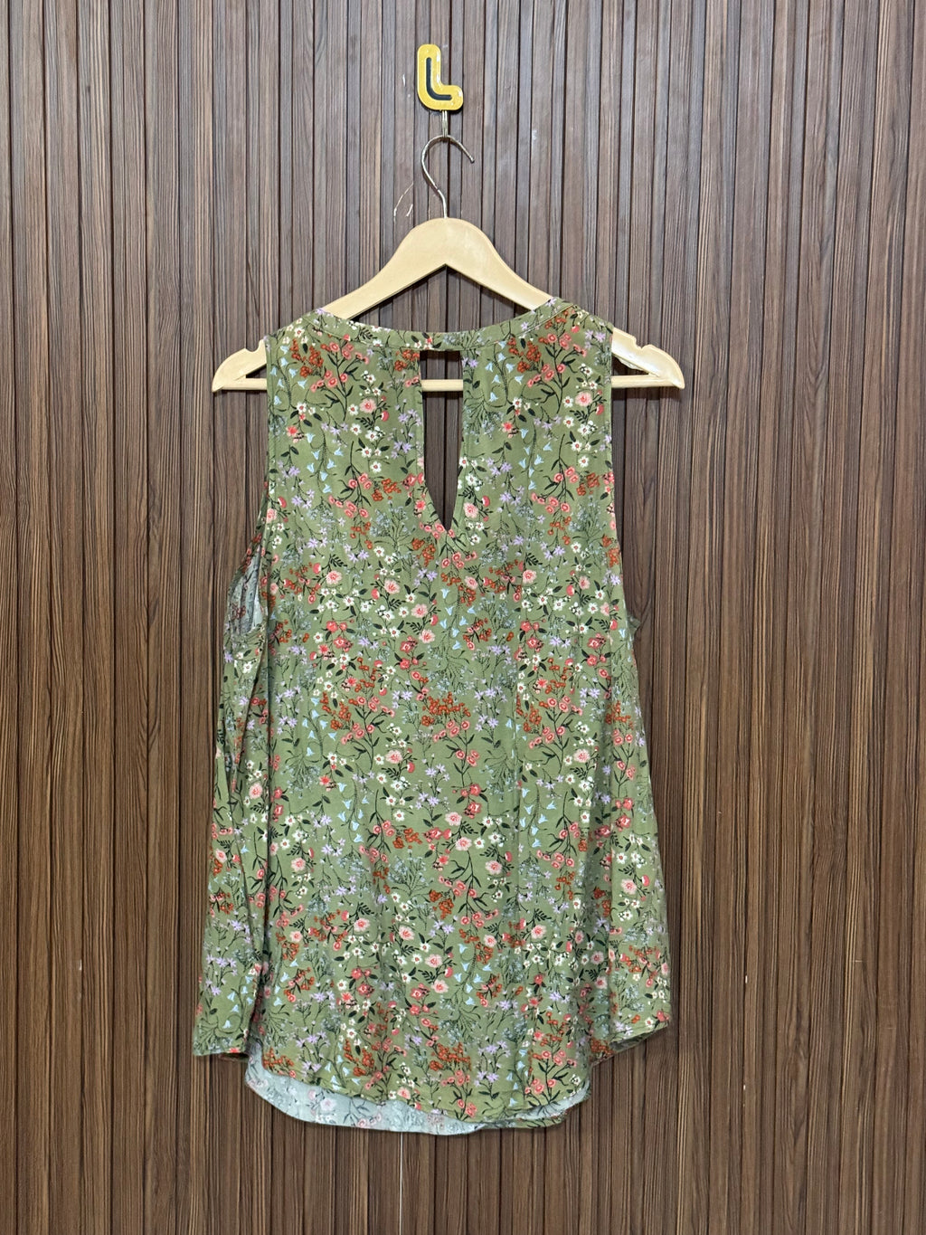 Chest 22 Length 27 Fabric Silk Peplum Sleeveless