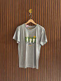 Grey Graphic Print Casual T-Shirt