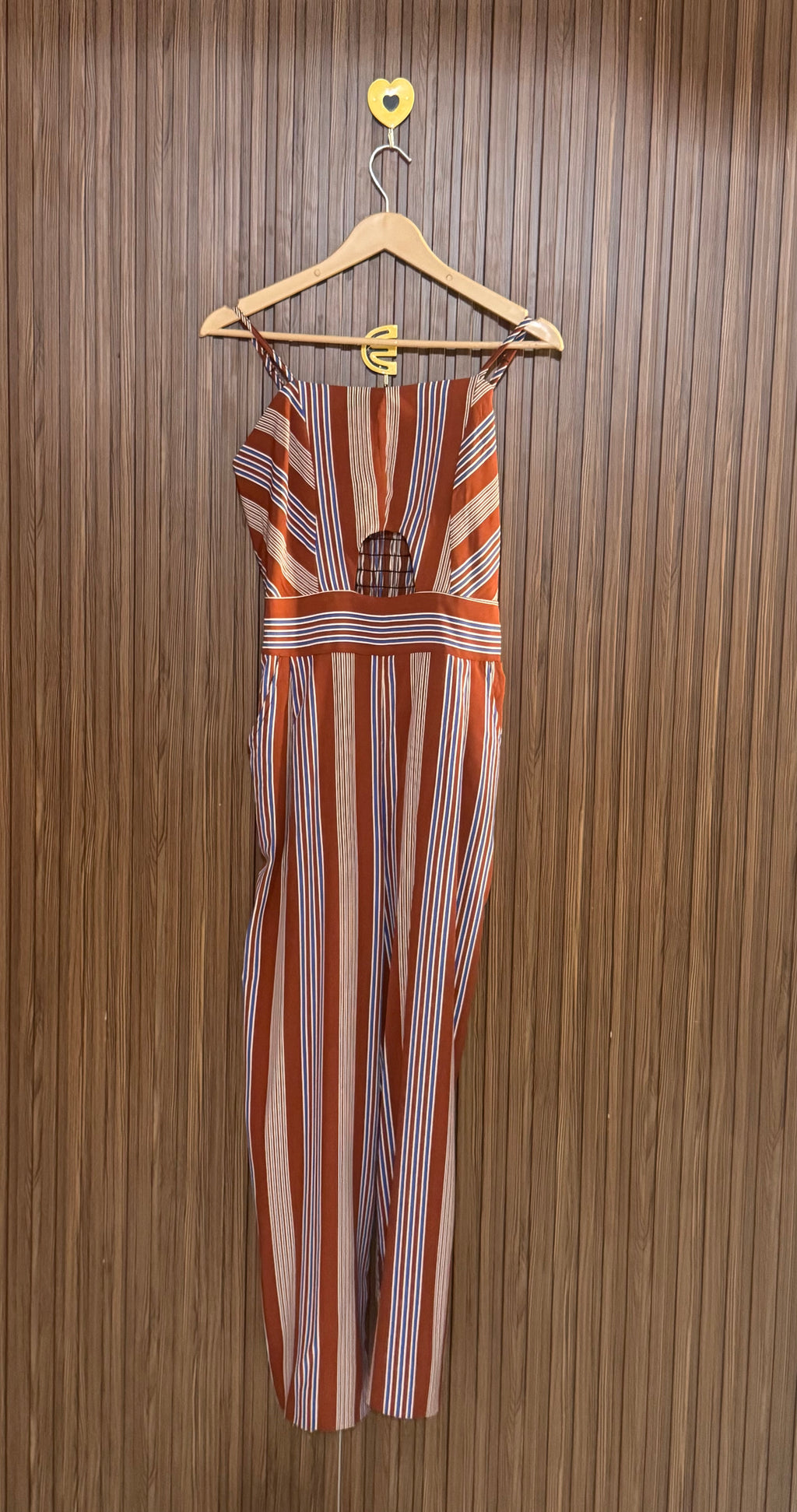 Striped Strappy Casual Jumpsuit