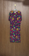 Purple Floral Long Top