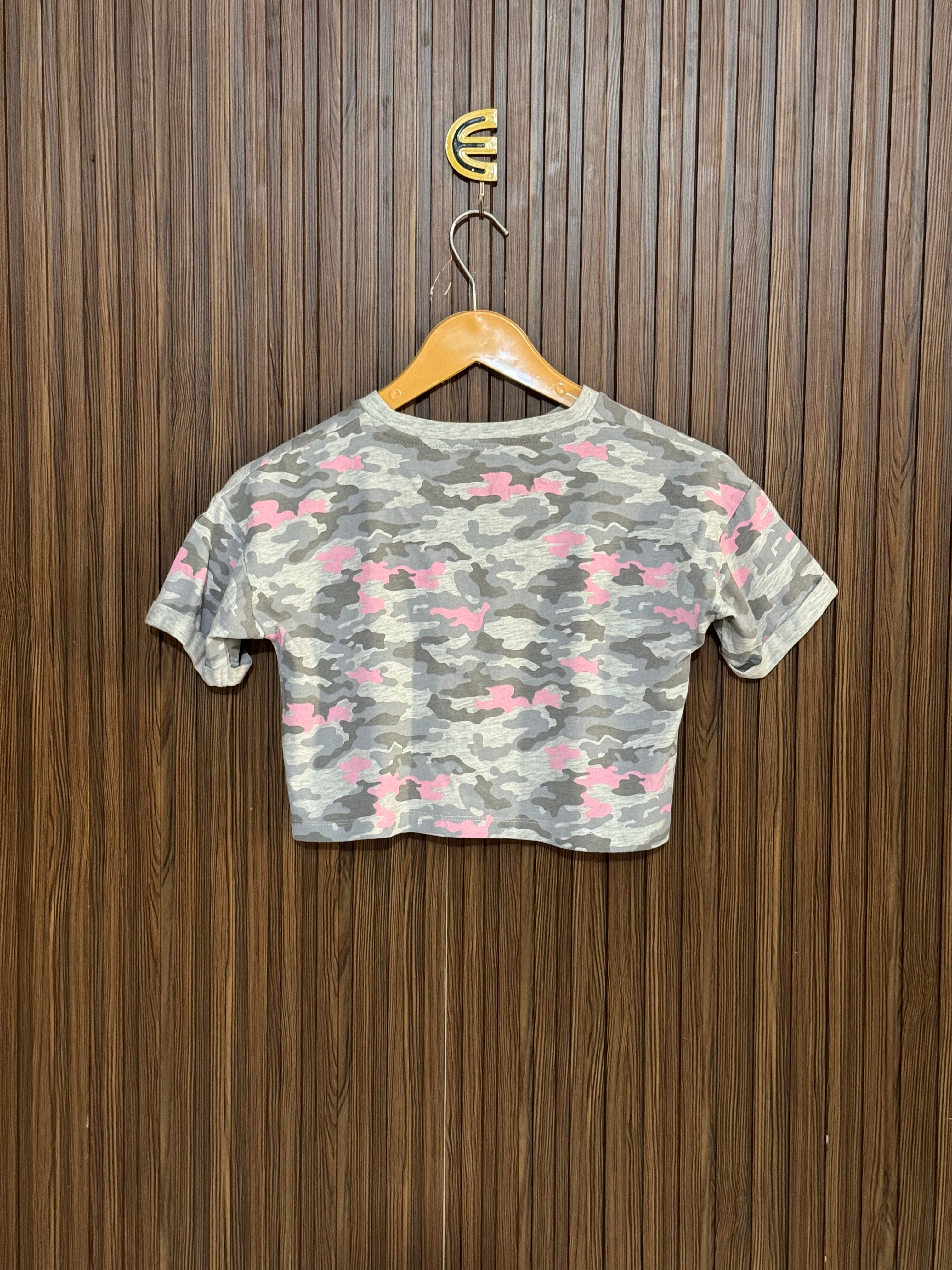 Chest 16 Length 13 Printed Crop Top