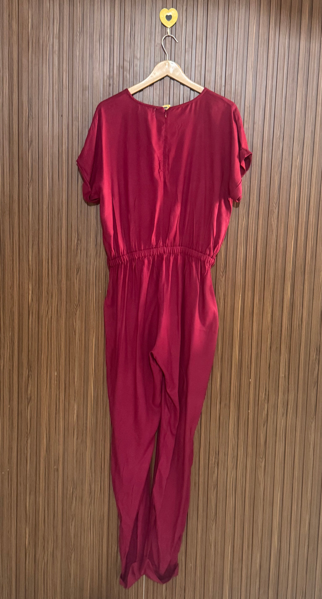 Red Wrap Casual Jumpsuit