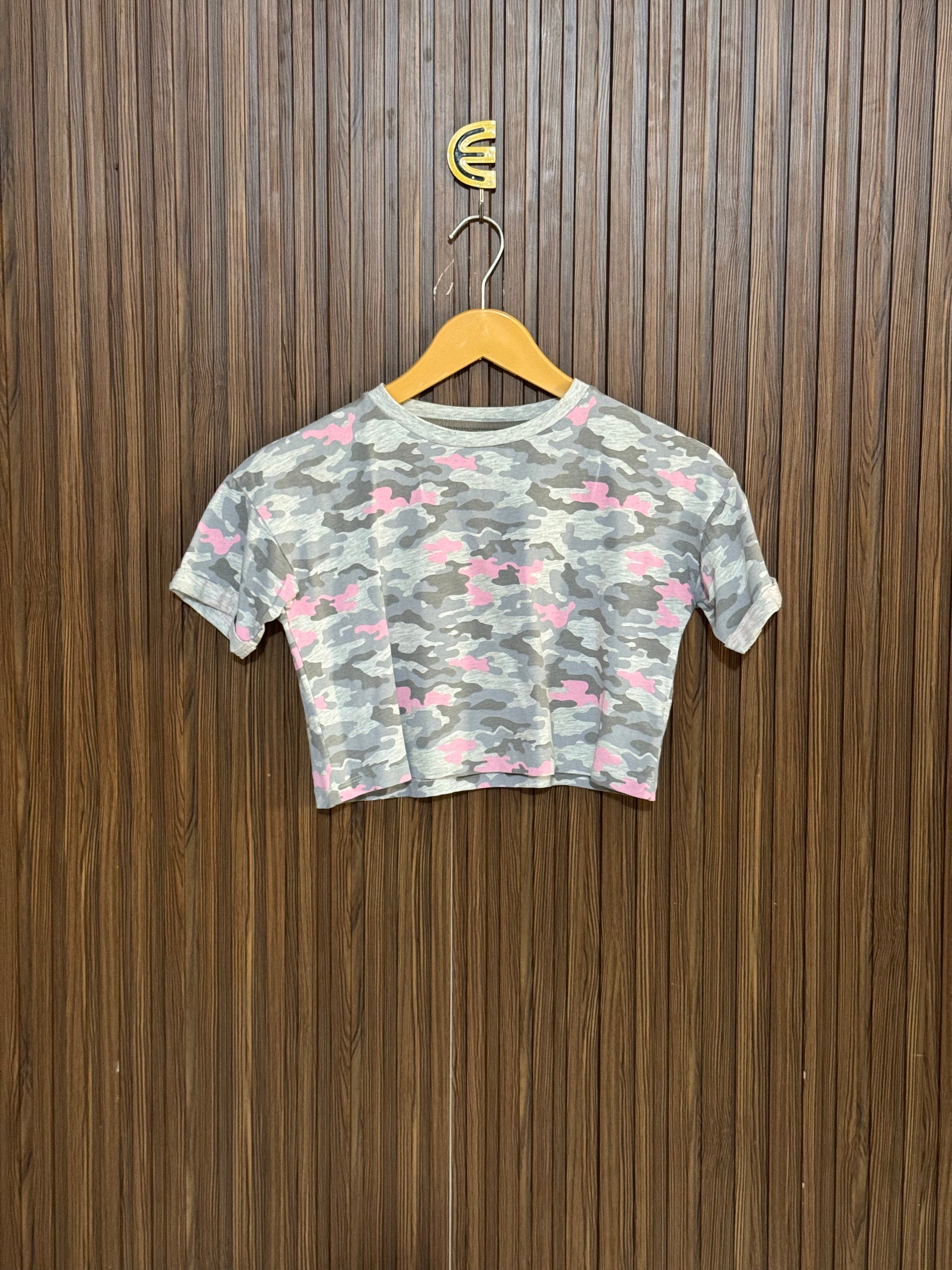 Chest 16 Length 13 Printed Crop Top