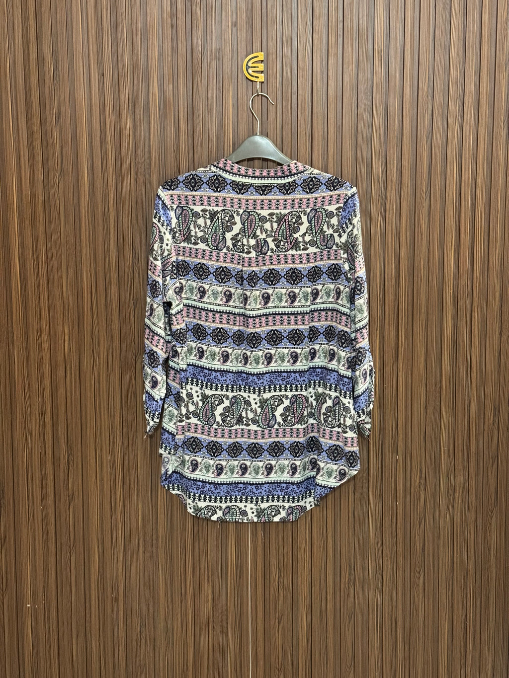 Chest 20 Length 27 Fabric Nylon Paisley Print Top