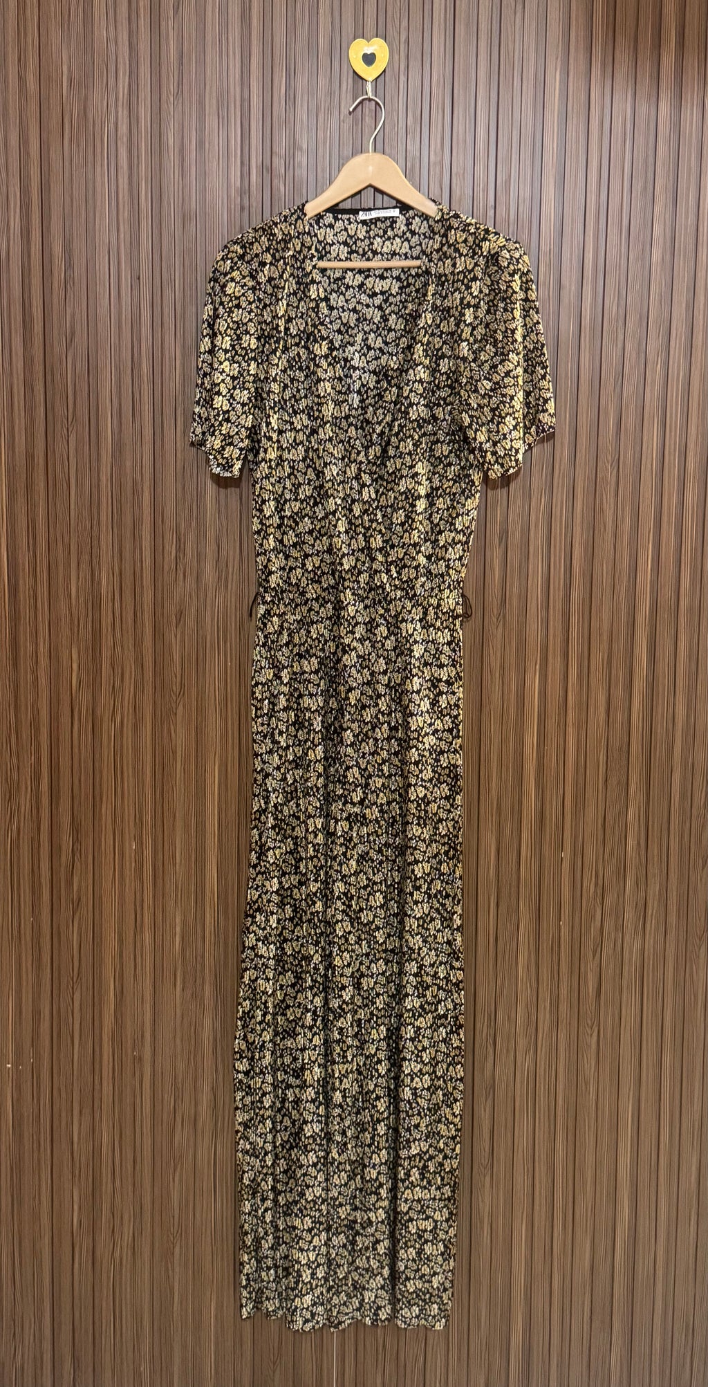 Black Floral Casual Jumpsuit