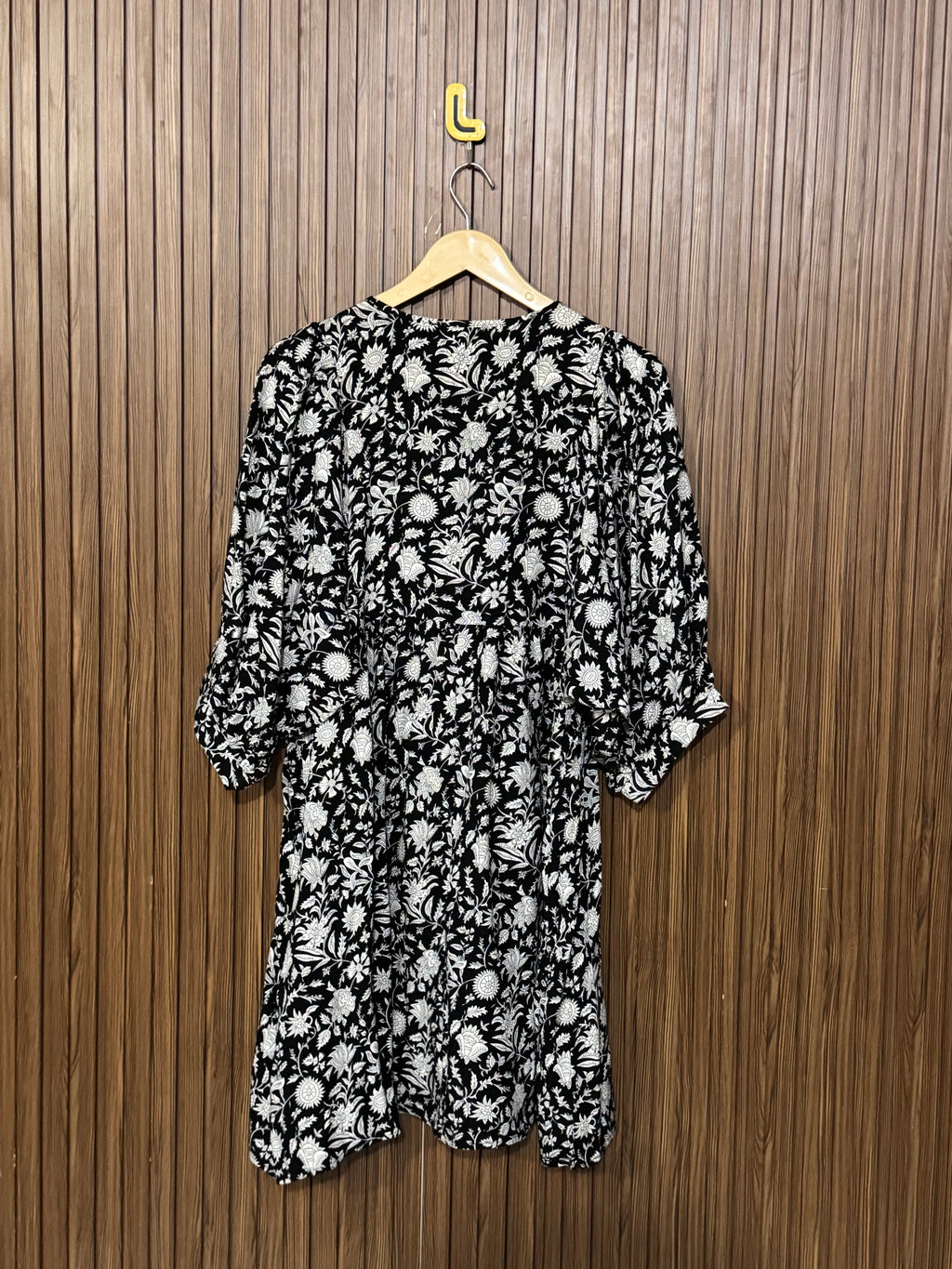Chest 19 Length 32 Fabric Silk Printed Long Top