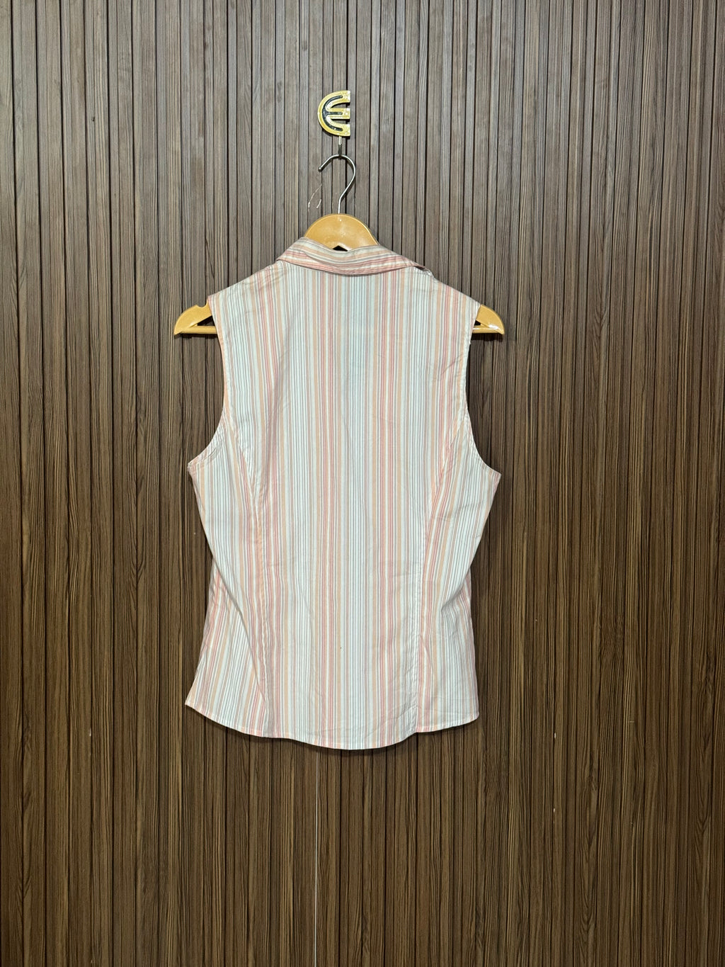 Chest 16 Length 23 Fabric Silk Cotton Button Detail Top