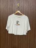 Chest 21 Length 17 Off-White Graphic Tee