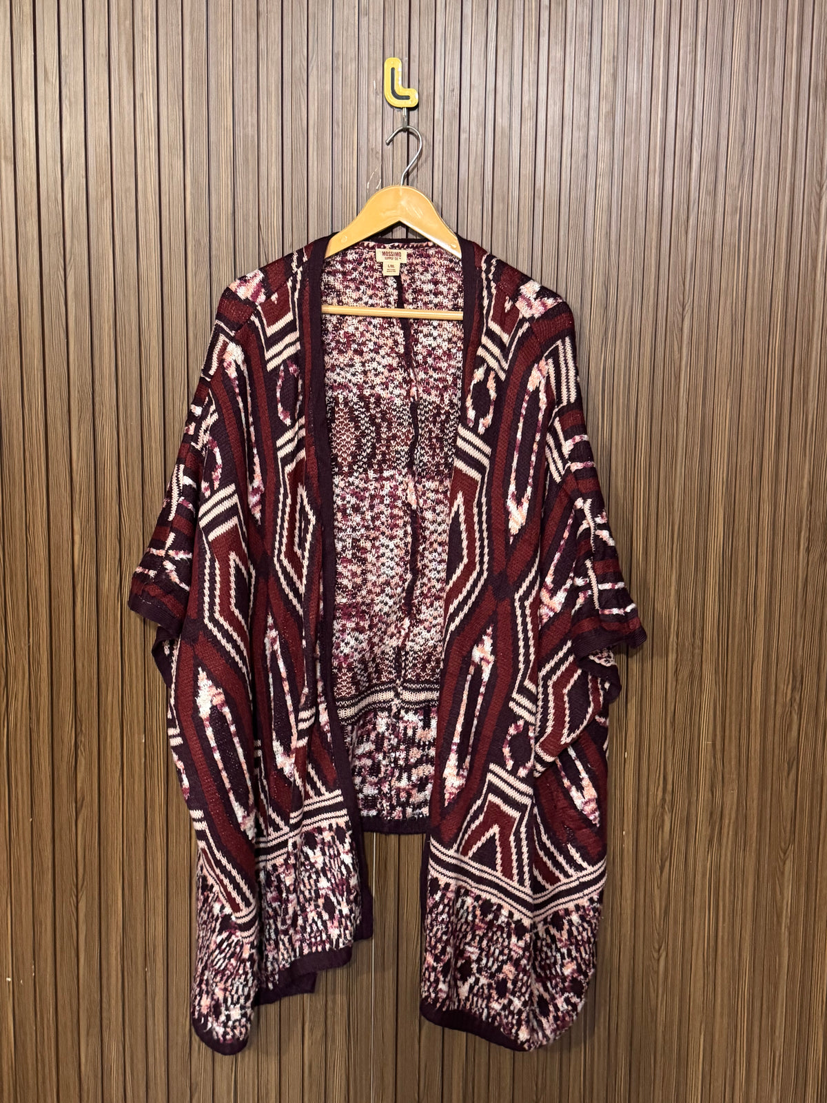 Button Cape Shawl