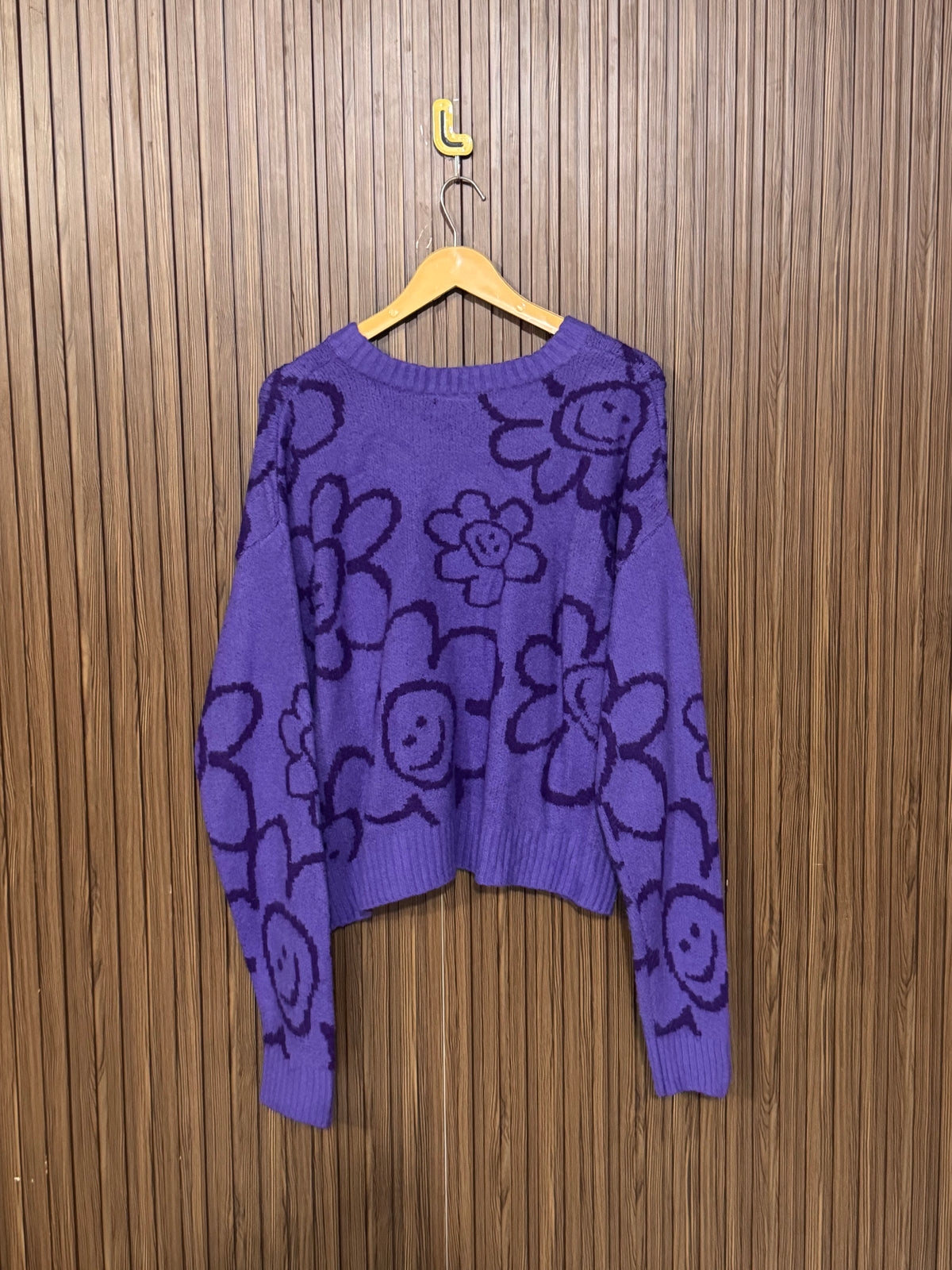 Chest 23 Length 22 Thermal Knit Heavy Sweater