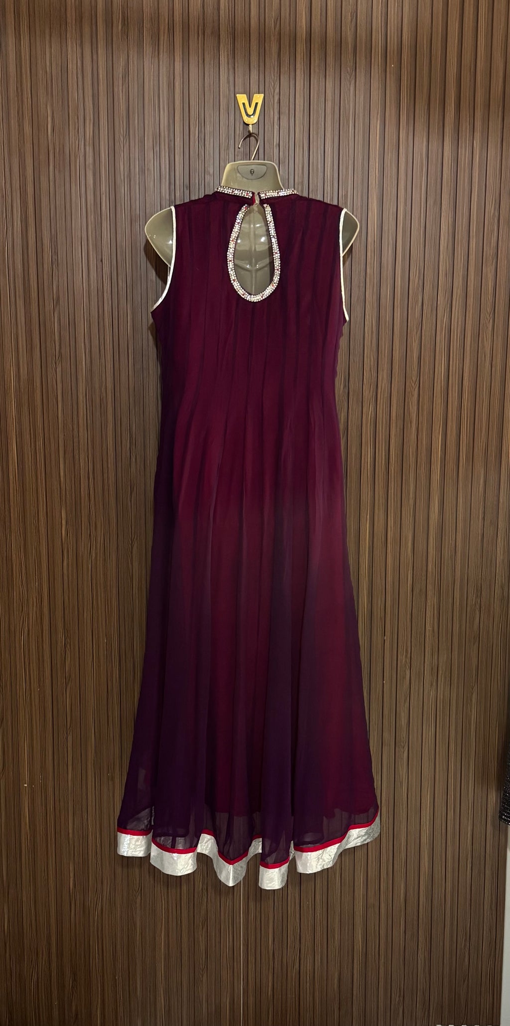 Chest 17 Length 45 Fabric Net Shifon Embroidered Dress