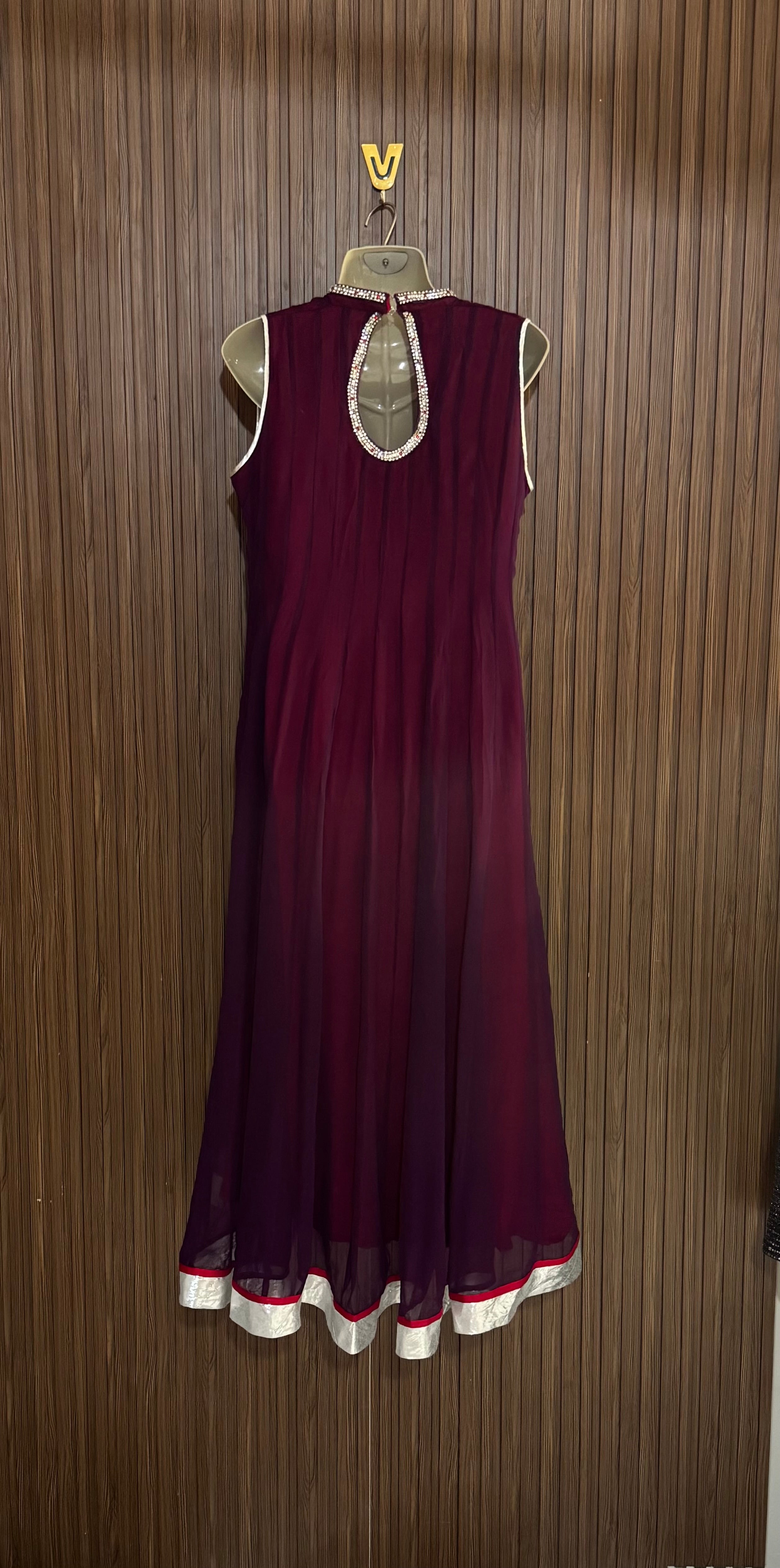 Chest 17 Length 45 Fabric Net Shifon Embroidered Dress