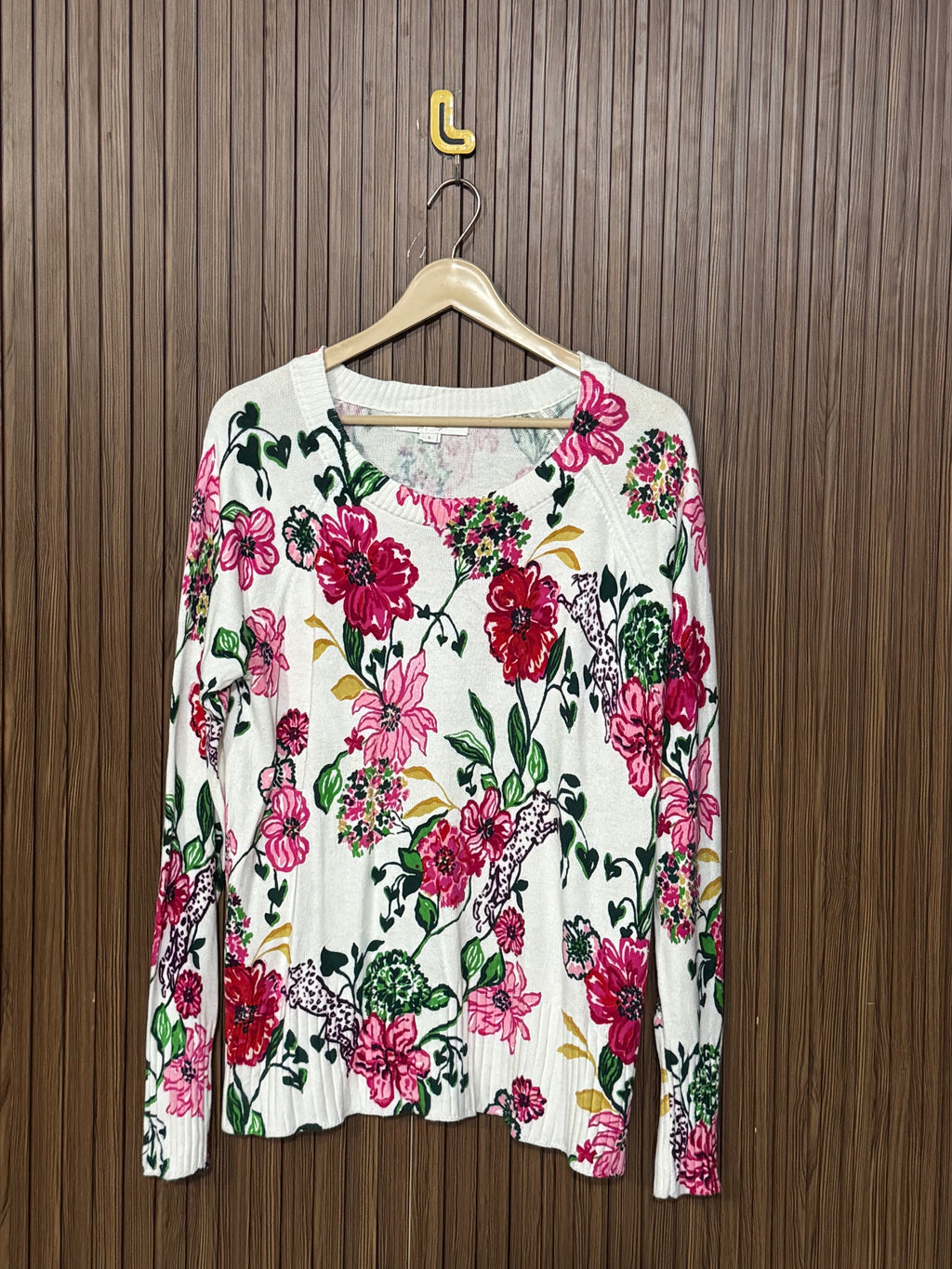 Chest 20 Length 27 Flower Print Full Sleeves