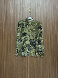 Chest 25 Length 27 Fabric Silk Green Printed Top
