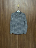 Chest 19 Length 24 Fabric Silk Blue Printed Top