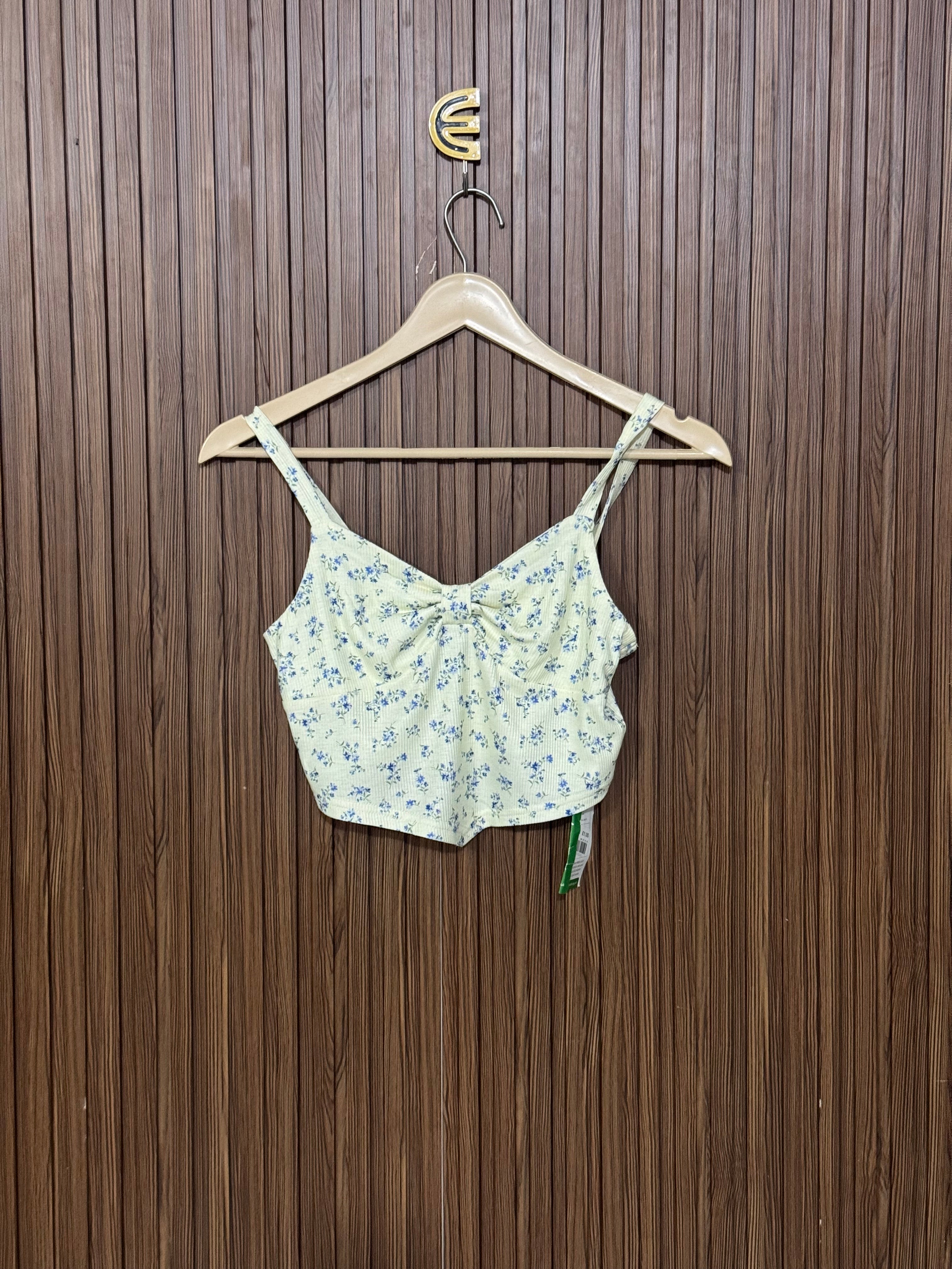 Chest 13 Length 14 Trendy Rib crop top