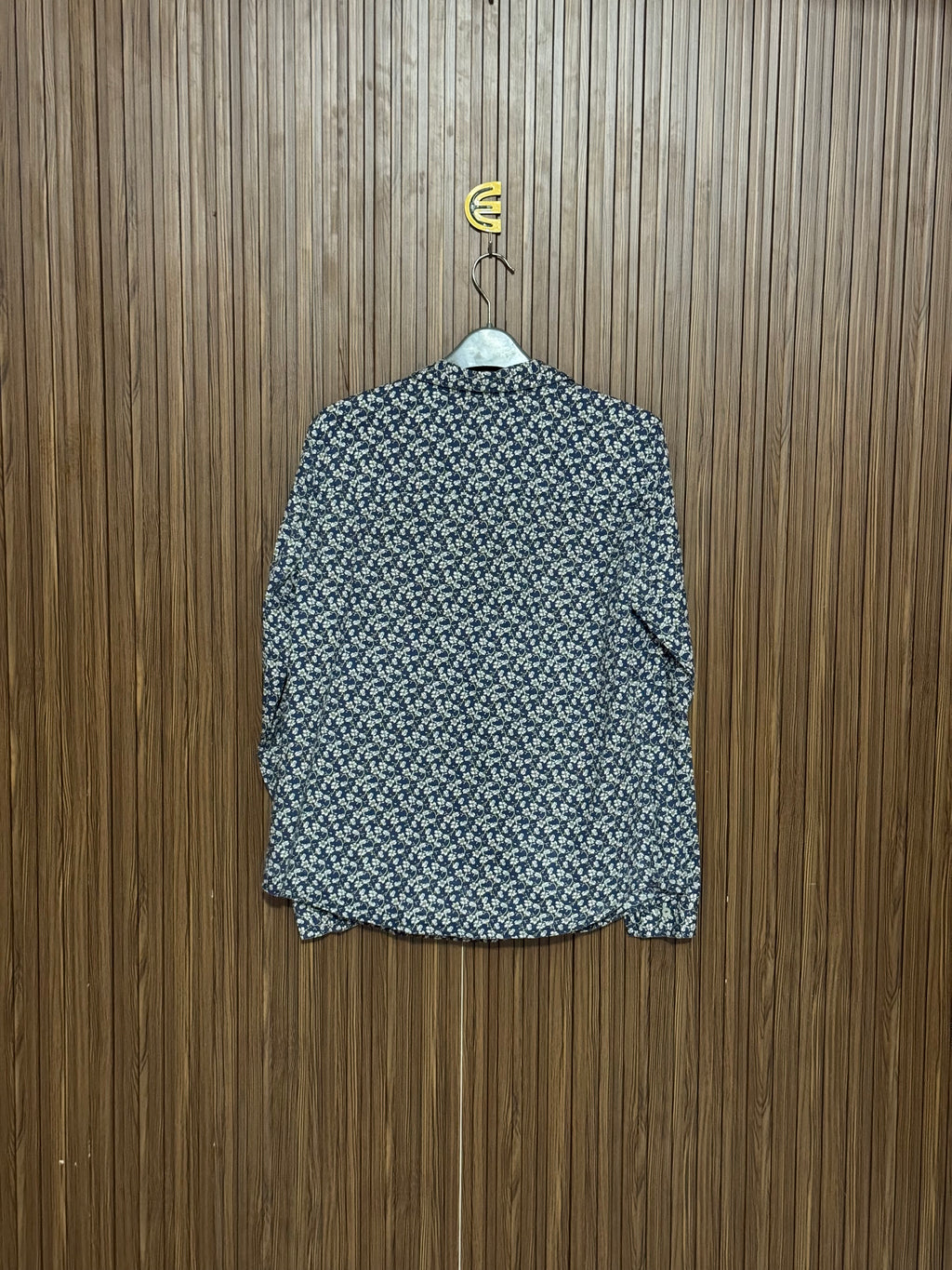 Chest 19 Length 24 Fabric Silk Blue Printed Top
