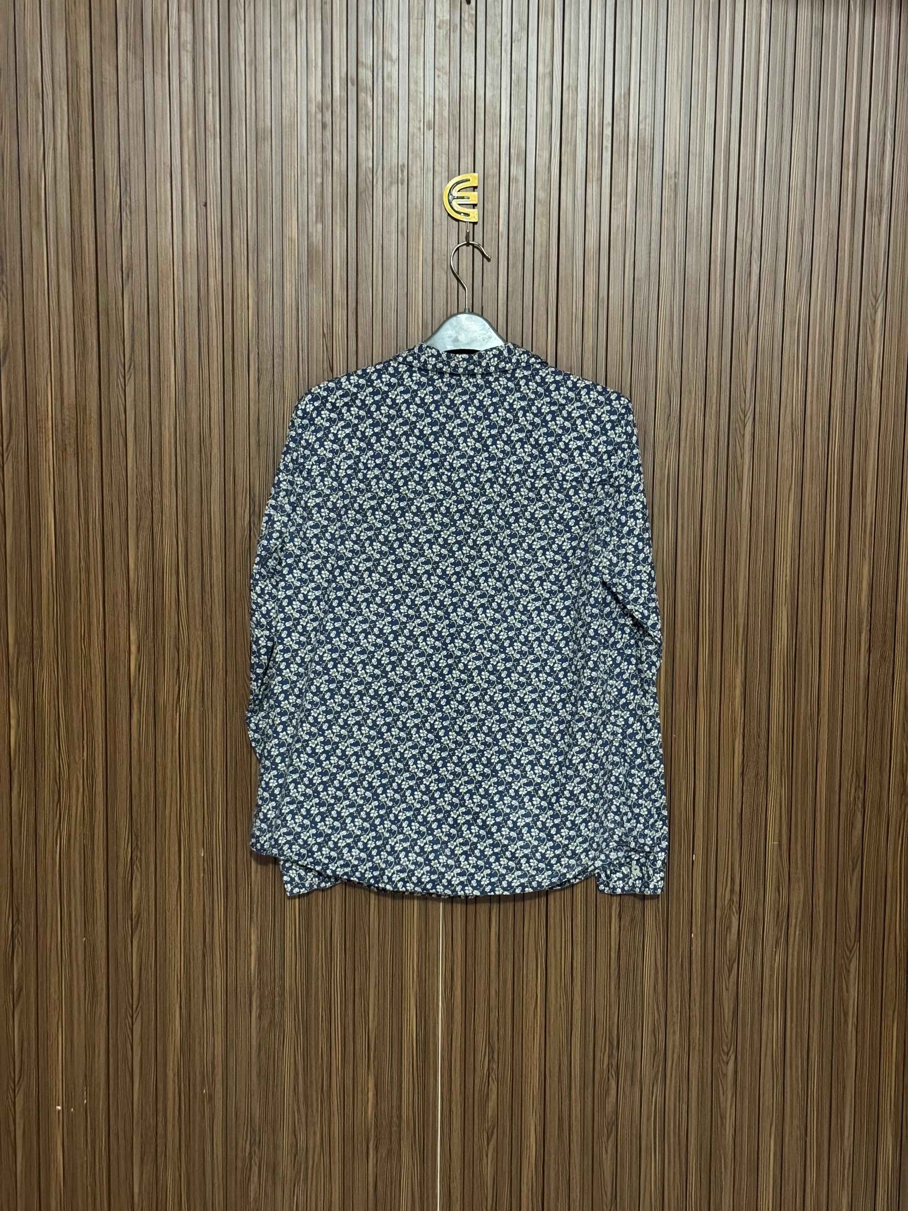 Chest 19 Length 24 Fabric Silk Blue Printed Top