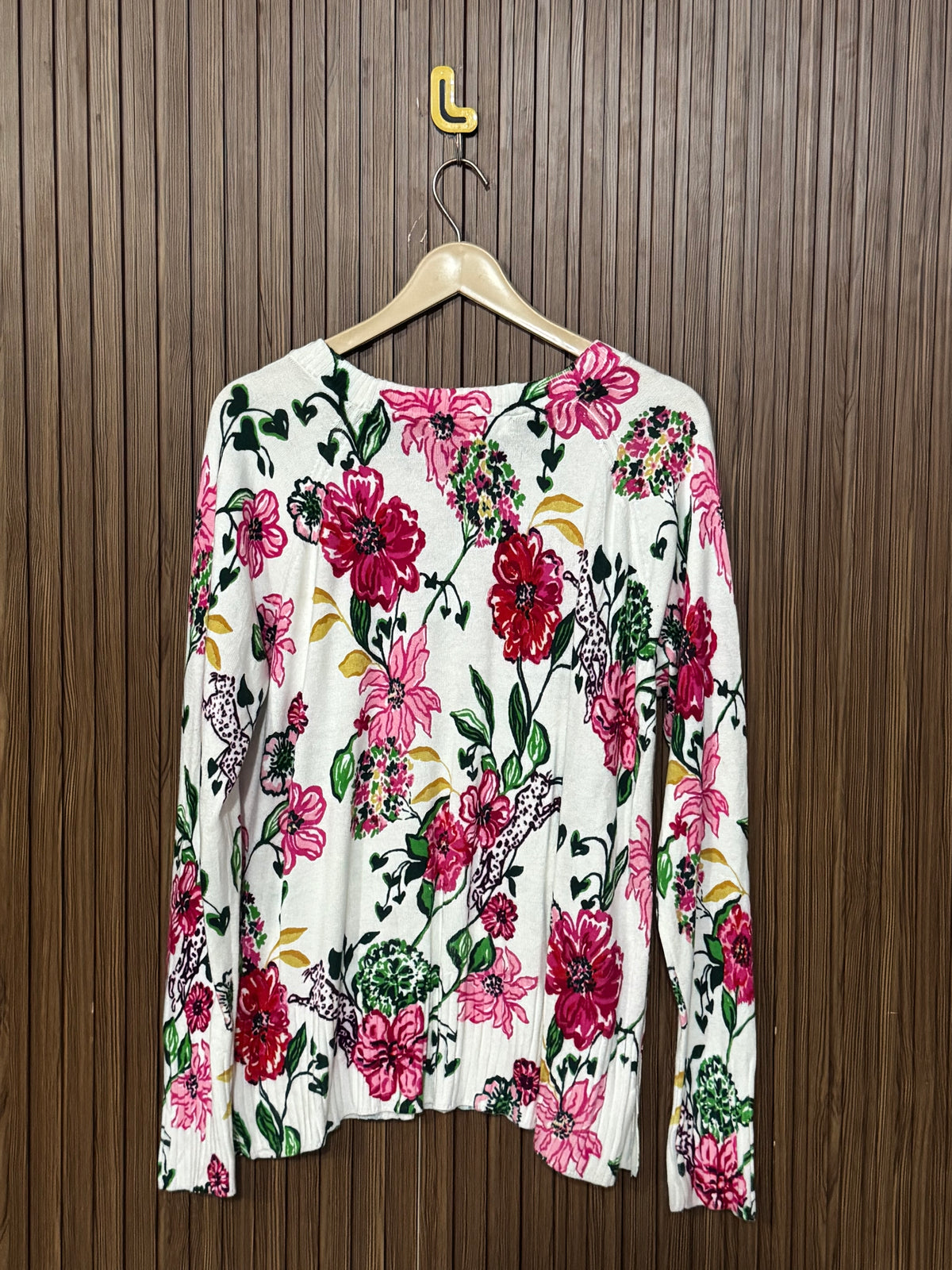 Chest 20 Length 27 Flower Print Full Sleeves