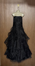 Chest 21 Length 55 Fabric Silk Ruffle Gown