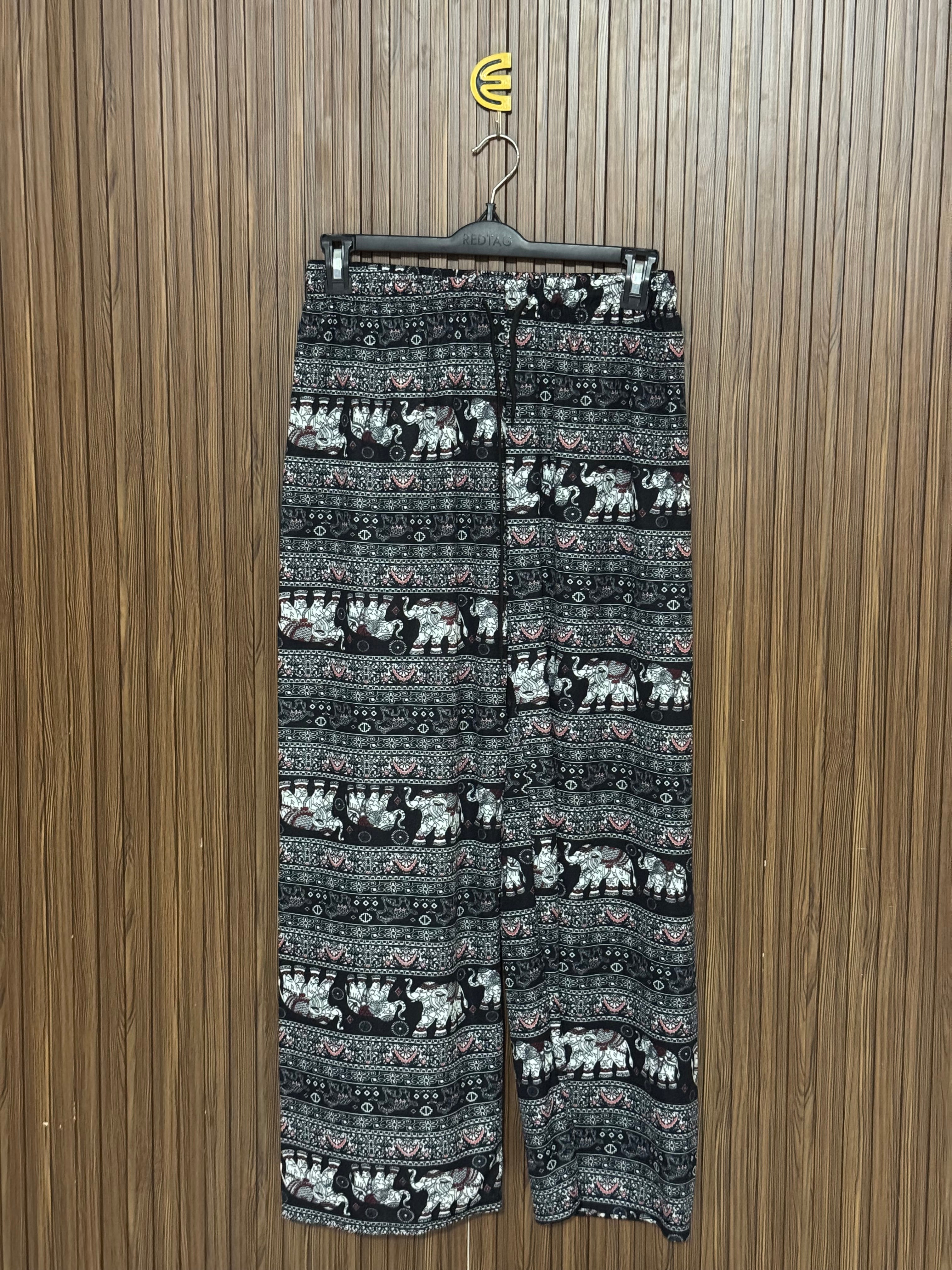 Midnight Elephant Print Trouser