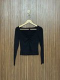 Chest 14 Length 16 Ruched V Neck 1