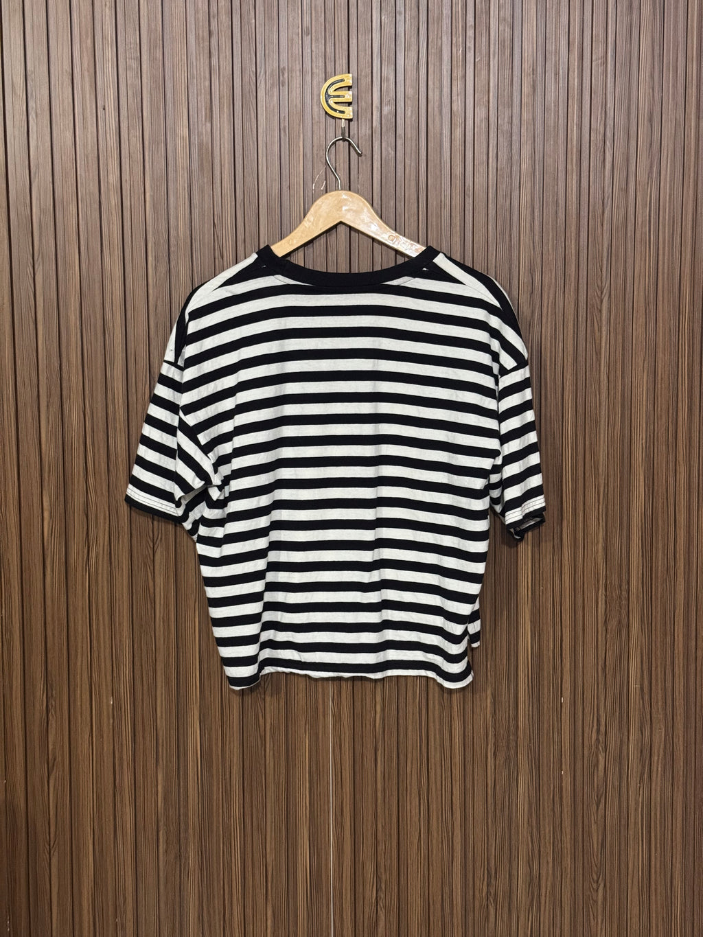 Chest 21 Length 21 Striped Tee