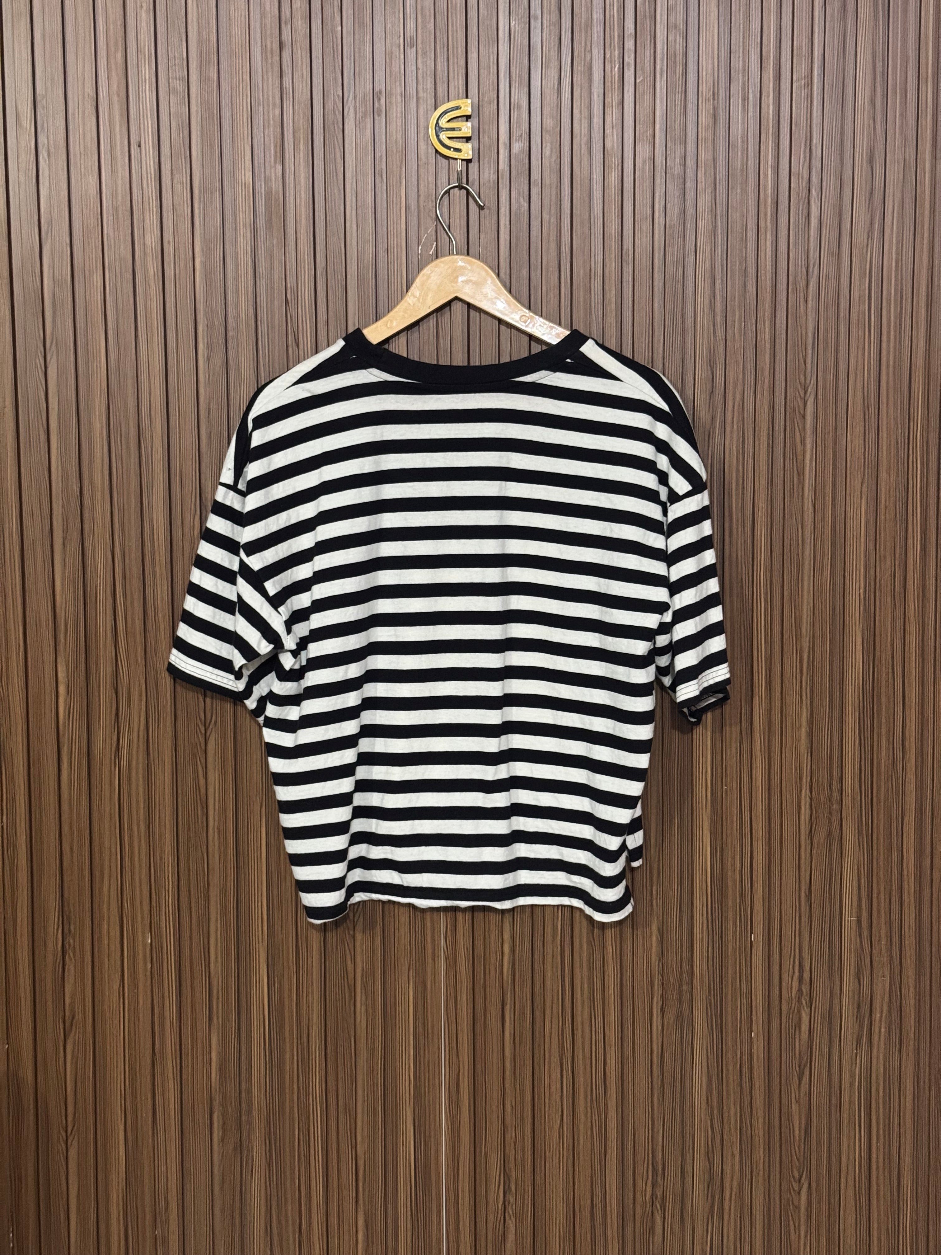 Chest 21 Length 21 Striped Tee
