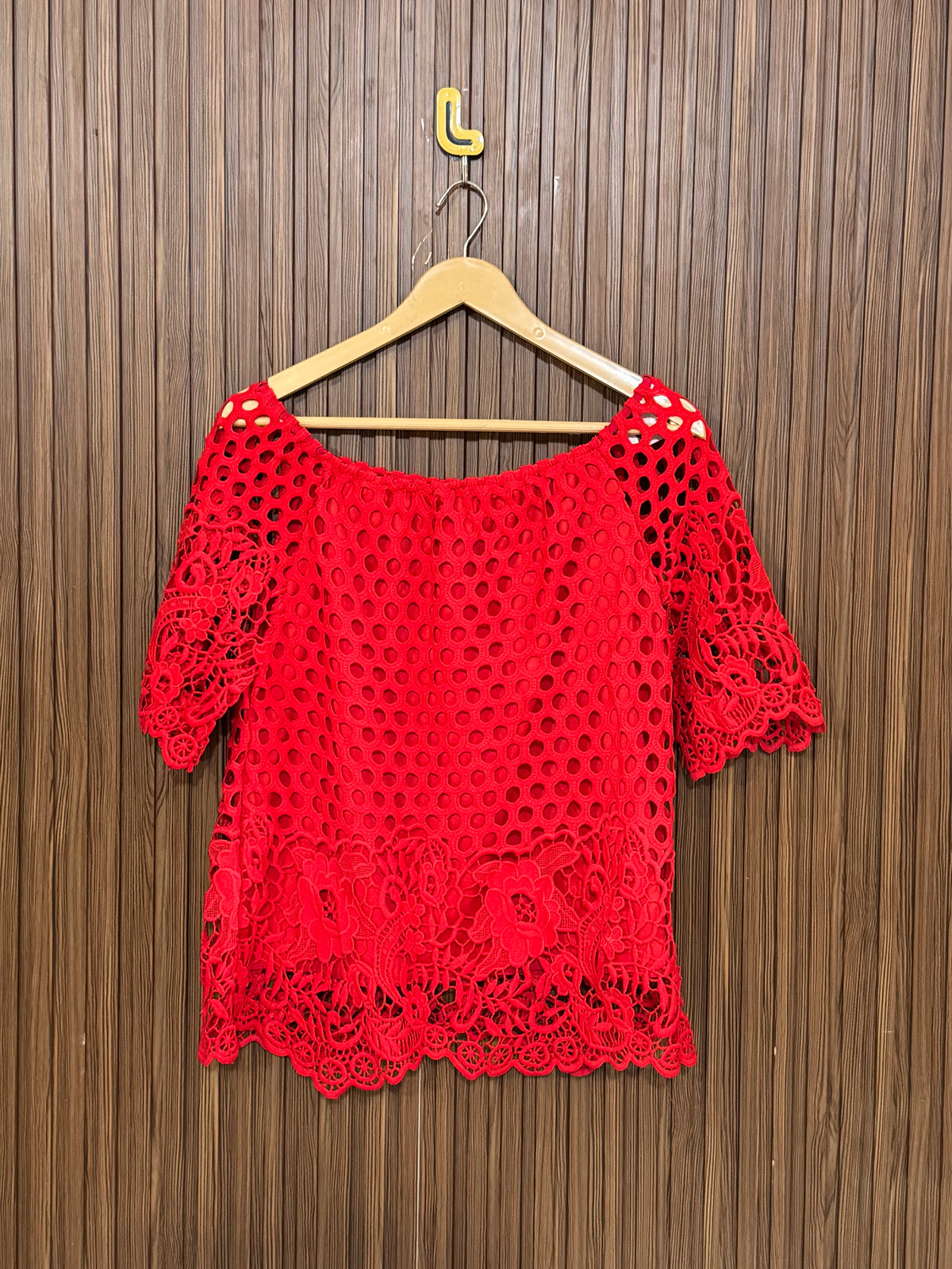 Chest 16 Length 22 Fabric Silk Net Ribbed Crop Top