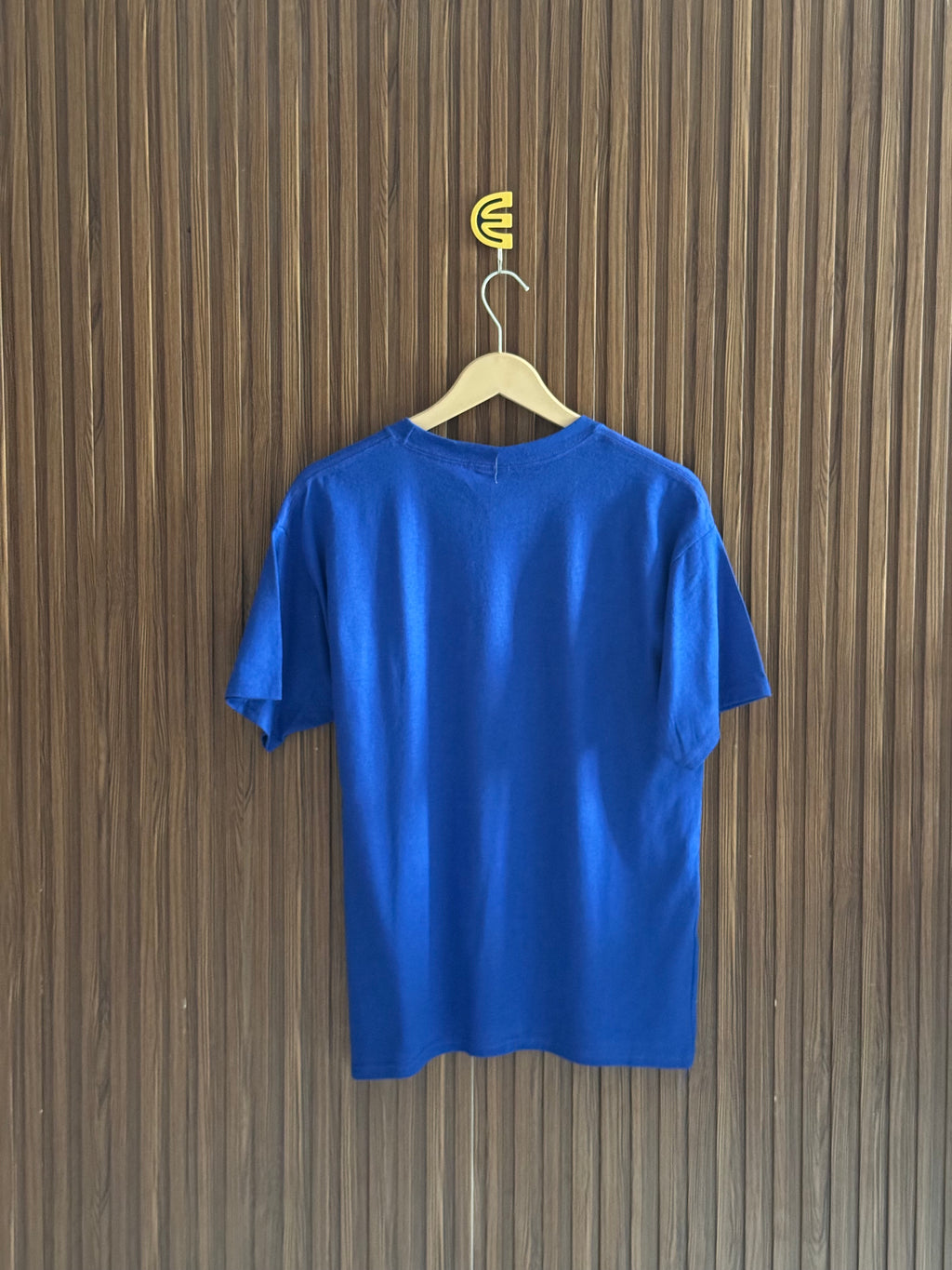 Royal Blue Round Neck Printed T-Shirt