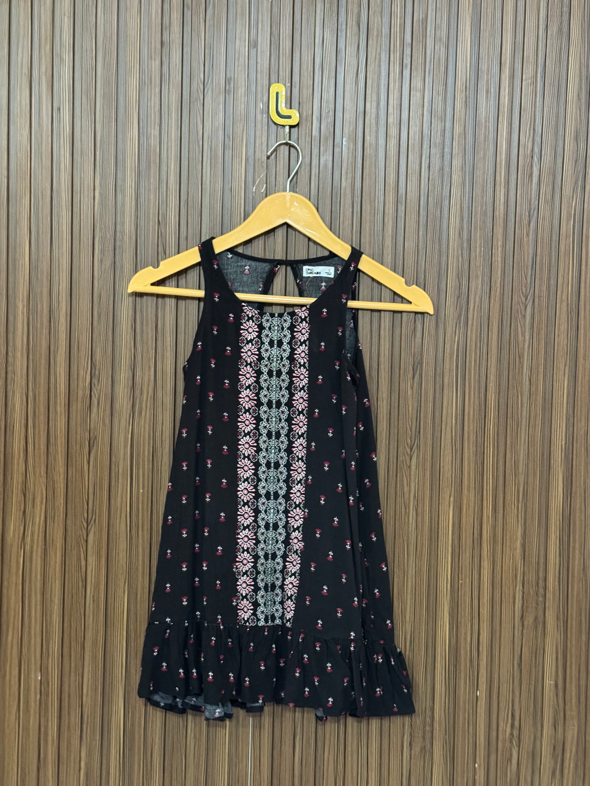 Chest 13 Length 24 Fabric Silk Checked Sleeveless