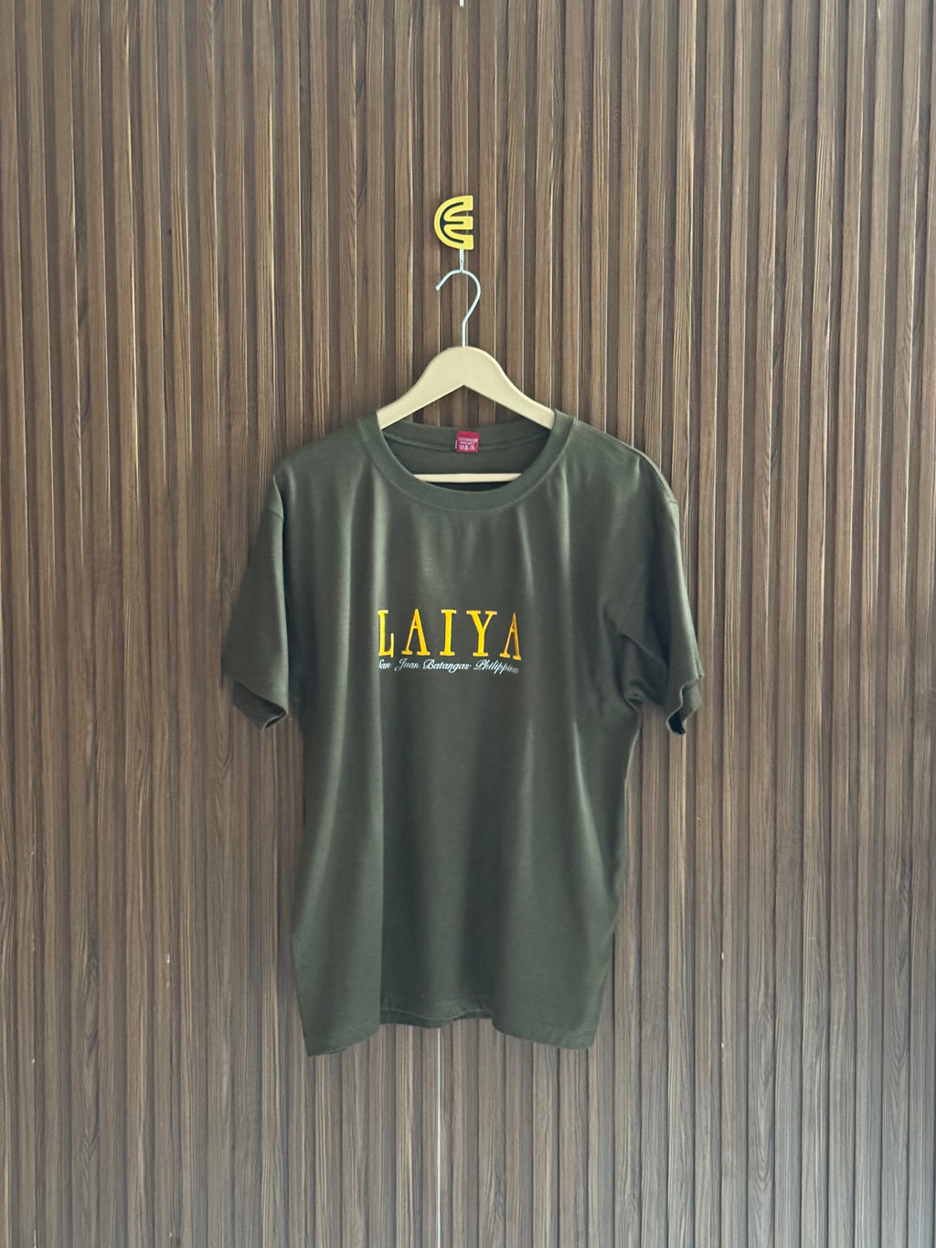 Sage Green Round Neck Printed T-Shirt